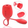 Massaggiatore giocattolo del sesso Nuovo design Rosa Giocattoli per adulti Succhiare vibratore Capezzolo Ventosa Masturbarsi orale per le donne9122498