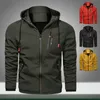 New Men Windproof Jackets Hooded Coats Male Casual Outdoor Military Cargo Jacket Windbreaker Autumn Loose Outerwer Coat Clothing