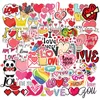 Confezione regalo 50 adesivi AMORE per notebook, materiale per scrapbooking, adesivi, rosa, vintage, San Valentino, forniture artigianali