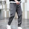 Pantalones de hombre 2022 Color sólido a cuadros para hombre Joggers Casual Multi Pocket Tooling estilo coreano ropa de lujo para hombre ropa de trabajo monos de trabajo
