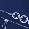 Zincirler Sljely Moda 925 STERLING Gümüş Dirkeler Doğal Tatlı Su İncileri Ayarlanabilir Kolye Kadın Kasım Serisi Takı