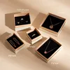 Jewelry Gift Boxes Necklace Bracelet Earrings Ring Storage Organizer Cardboard Jewellry Packaging Box Container