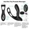 Sex Toy Masseur Sans Fil Télécommande Gay Vibrant Prostate Masseur Anal Butt Plug Pénis Cock Ring Jouets Pour Adultes pour Men6142951