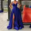 Sukienki imprezowe 2023 Nowa sukienka wiosenna Slim Solid Color Pasp z imprezą satynową sukienkę T230303