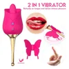 Masajeador de juguete sexual Mujer Mujer juguetes para la lengua de estrella para adultos CLITORIS Sucking G Spot Vagina Femenina Masturbaci￳n Vibrador de rosas para mujeres