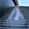 Voile de mariée robe de mariée en gros perles 3m voile de luxe longue queue ZD145