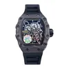 Watches Wristwatch Designer Luxury Mens Mechanics Watch Richa Milles Carbon Fiber Wei Royal Hollow Oak Fully Automatic Mechanical Gui r Rm3 3C7H
