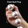 Sex Toy Massager Long Beads Butt Plug Rubber Park Super grote Pearl Anal Plugs Sex Toys For Woman Men Handheld Anus Masturbator Expander