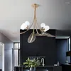 Pendant Lamps Nordic Style Chandelier Light Luxury Personality Creative Minimalist Restaurant Bedroom Large Living Room LB031803