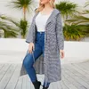 Outerwear Plus Size Women Hooded Long Shirt Jacket Sleeve Plaid Casual Autumn Winter Coat L - 4XL Brand