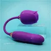 Seksspeeltje Massager Dropshipping Rose Vorm Siliconen Speelgoed met Dildo Penis Zuigen seksspeeltje Speelgoed Vibrator voor Vrouwen