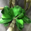 Dekorativa blommor konstgjorda phalaenopsis bladverk plastiska orkid￩er med rotblommor arrangemang hem el po dekor