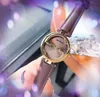 Berühmte Biene G Form Frauen Quarz Uhren Luxus Rose Gold Damen Echtes Leder Gürtel Armbanduhren Super Schöne Armbanduhr Weibliche uhr