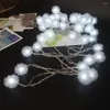 Strings Lovely Christmas Snow Ball Led String Lights Battery Holiday Lighting Decorative Party Light Supplies