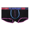 Underpants PLAYPUMP Ins Style Cotton Gay Sexy Men's Panties Boxers Pack Shorts Quick Dry Cuecas Man Underwear Boxer Men Male