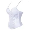 Bustier Corsetti Matrimonio Corsetto bianco Da sposa Overbust Disossato Korset Donna Elegante Bustier Outfit Vita Dimagrante Cincher Lingerie