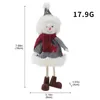 Decorações de Natal Maninho de neve pendurado pendente de tecido de árvore de tecido pingente 2022 Navadad Party Ornament Year Kid Gifts Xmas