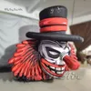 Funny Inflatable Clown Head Model Halloween Decorations 3m Air Blow Up Evil Joker Balloon For Club Party Event