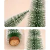 Décorations de Noël 2PCS Pin Tree Decoration Mini Festive Atmosphere Desktop Small Window Table