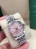 31mm pink Dial Lady Dress Date Watch of Women Stainless Steel Jubilee strap Automatic Movement Sapphire glass Christmas party Gift Wristwatches Watches