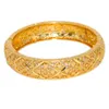 Bangle 24K Saoedi -Arabische gouden armband Dubai armbanden voor vrouwen Afrikaanse sieraden Ethiopisch huwelijksgeschenk