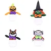 Embrulho de presente 4pcs Halloween Candy Jar Sweets Storage Storage Favors Favors Holder Creative Ghost Festival Box