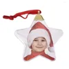 Kerstdecoraties Transparant plastic po vijfsterren ballvorm boom hangende huis ornamenten diy feestkinderen geschenken