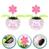 Interiördekorationer 2st Solar Dancing Flower Pretty Auto Swing Toy Chic Office Decoration