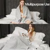 Blankets Electric Blanket Flannel Quick Heating 4 Layer Timer Overheat Protection Washable Full Body Warming Home Office