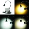 Tafellampen LED -bureaulamp met clip Flexibel 5W 220V voeding Kinderen Bed Book Leesverlichting Home Room Decor EU/US -plug