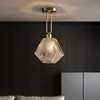 Diamond Glass Ceiling Lamp Semi-flush Light Hotel Cafe Bar Kids Bedroom Nursery Kindergarten Dinning Room Modern Design Lighting