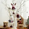 Decorações de Natal Maninho de neve pendurado pendente de tecido de árvore de tecido pingente 2022 Navadad Party Ornament Year Kid Gifts Xmas