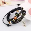 Charm Bracelets Beaded Leather Vintage Bracelet Personality Characteristic Note Cute