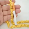 Chains Fashion Gold Men's Double Dragon Head Domineering Necklace 24k Yellow Wedding Party Jewelry Luxury High