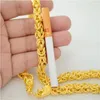 Chaînes Mode Or Hommes Double Tête De Dragon Dominateur Collier 24k Jaune Fête De Mariage Bijoux De Luxe Haute