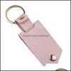 Arts And Crafts Diy Sublimation Transfer Po Sticker Keychain Gifts For Women Leather Aluminum Alloy Car Key Pendan Nerdsropebags500Mg Dh39D