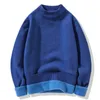 Maglioni da uomo Maglione a collo alto da uomo giapponese Oversize Peluche spesso invernale Vintage Ragazzi Sport Pullover lavorato a maglia Maglieria a maniche lunghe 4xl