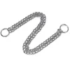 Halsbanden Heavy And Duty 2 Rij Metalen Ketting Slip Halsband Cinch Choke Voor Kleine Middelgrote Grote Honden Dierbenodigdheden