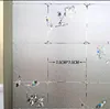 Fönster klistermärken liten färsk skuggning non lim mögel bevis bakteriostatisk gardin film badrum integritet färgglada blommor sovrum