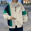 Mens Jackets Hip Hop Patchwork Men Autumn Harajuku Color Block Windbreaker Coats Fashion Street Bomber Jacket Jaqueta Masculina 220930