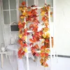 Dekorative Blumen 1PC Halloween Dekoration Herbst Anhänger Vine Thanksgiving Decor Home Wall Hanging künstliche Efeugirlande