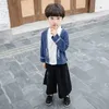 Stage Wear Boys Antico costume cinese Bambino Hanfu Uniform Suit Han Tang 3pcs Gilrs Festival Outfit SL1061