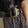 Cinture Moda Punk Cintura vintage in metallo con fibbia grande in ecopelle fascia larga da donna per cintura in vita sottile decorazione