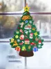 Christmas Decorations Kids DIY Felt Tree Set Decoration For Home Children Year Gifts 2022 Door Wall Windows Hanging Top Sale