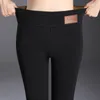 Hunting Pants 2022 Outdoor Winter Ladies Velvet Warm High Waist Leggings Solid Color Comfortable Stretch