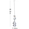 Lustre en cristal à faire soi-même, boule de prisme, pendentif arc-en-ciel, Cascade de Chakra suspendue pour goutte B102