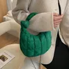 Вечерние сумки 2022 бренд бренд Sapce Padded Small Tote Bag Designer роскошные женские сумочки зимние нейлон вниз по хлопковой цепи плечевой клетка