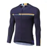 Vestes de course printemps automne maillot de cyclisme haut à manches longues hommes vtt vélo équipe équipement route montagne vêtements Ropa Ciclismo