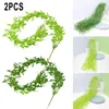 Decorative Flowers 100cm Artificial Plant Leaves Rattan Greenery Simulated Vine Wedding Party Home Bar Wall Hanging Decoration Flower