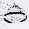 Bracelets de charme Mode Tressé Infinity Bracelet Hommes Corde À La Main Noeud Chanceux Amitié Amour Couples Pour Les Femmes